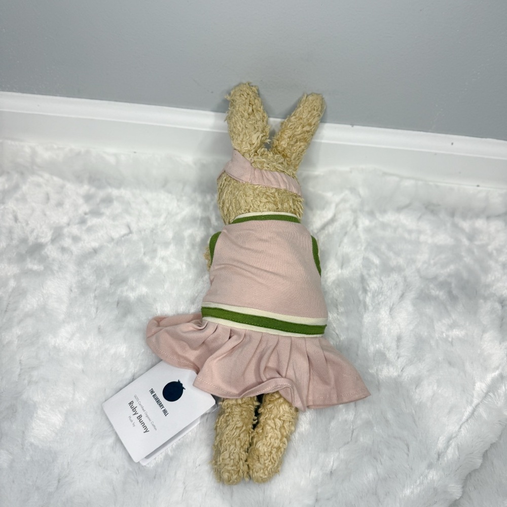 The Blueberry Hill Ruby Bunny Pickleball Plush Toy 14” NWT - Picture 2 of 2